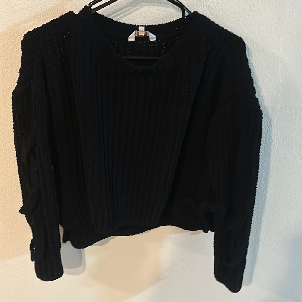 Black chunky sweater